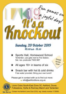 It's a Knockout 2019 Event Flyer