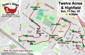 Route 2022 December-11th Twelve-Acres-&-Highfield