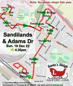 Route 2022 December-18th Sandilands_Osborne-Road