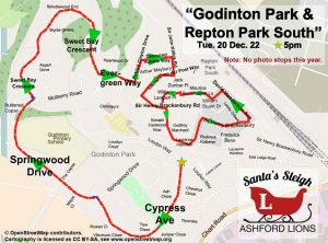 Route 2022 December-20th Godinton-Park_Repton-Park-South
