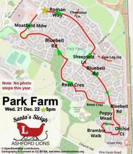 Route 2022 December-21st Park-Farm