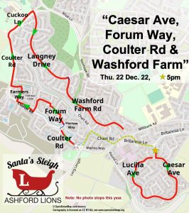 Route 2022 December-22nd Caesar-Ave-&-Washford-Farm
